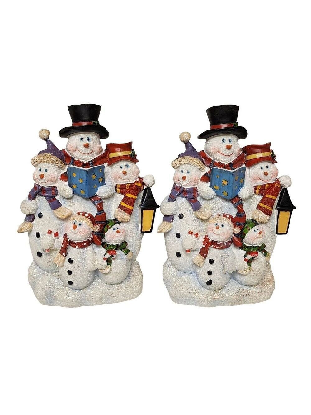 2 Christmas Snowman Stanley 6 Outlet Power Plug Adaptor removable face plate